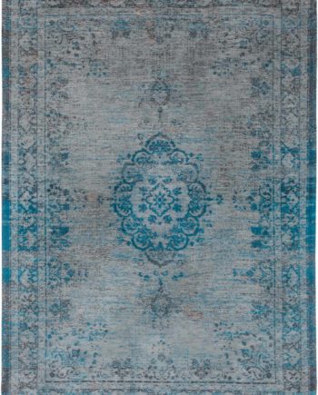 Louis De Poortere preproga LX 8255 Fading World Medaillon Grey Turquoise