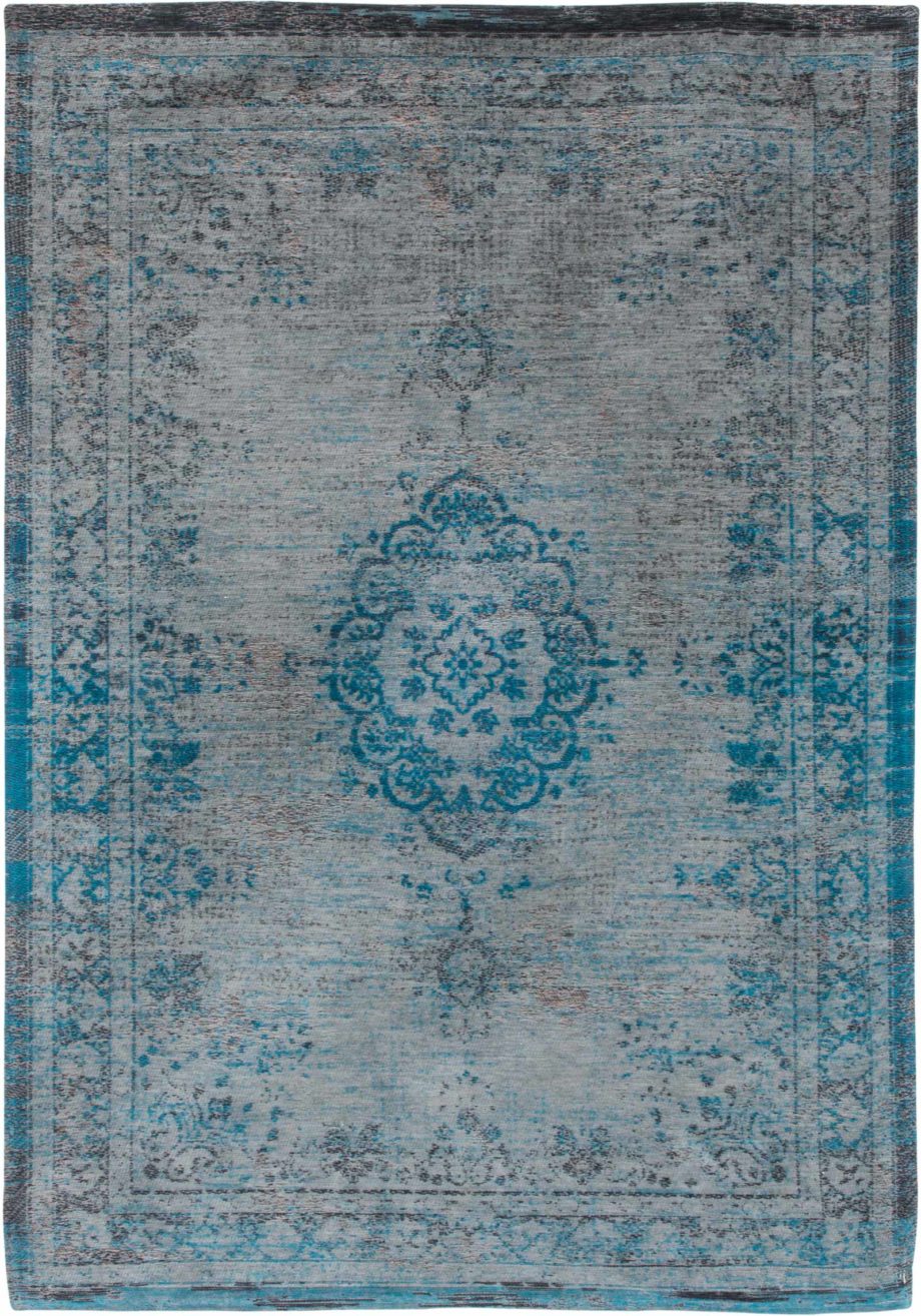 Louis De Poortere preproga LX 8255 Fading World Medaillon Grey Turquoise