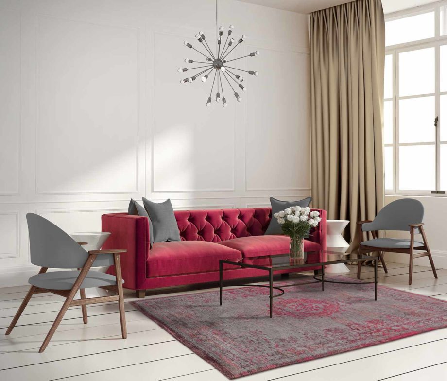 Louis De Poortere preproga LX 8261 Fading World Medaillon Pink Flash interior 2