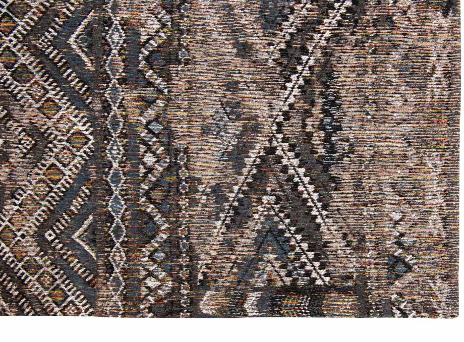 Louis De Poortere preproga LX 9113 Antiquarian Kilim Black Rabat corner