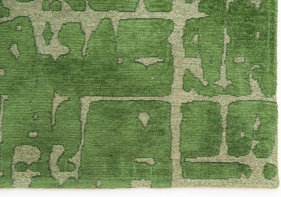 Louis De Poortere preproga LX 9202 Structures Baobab Perrier Green corner