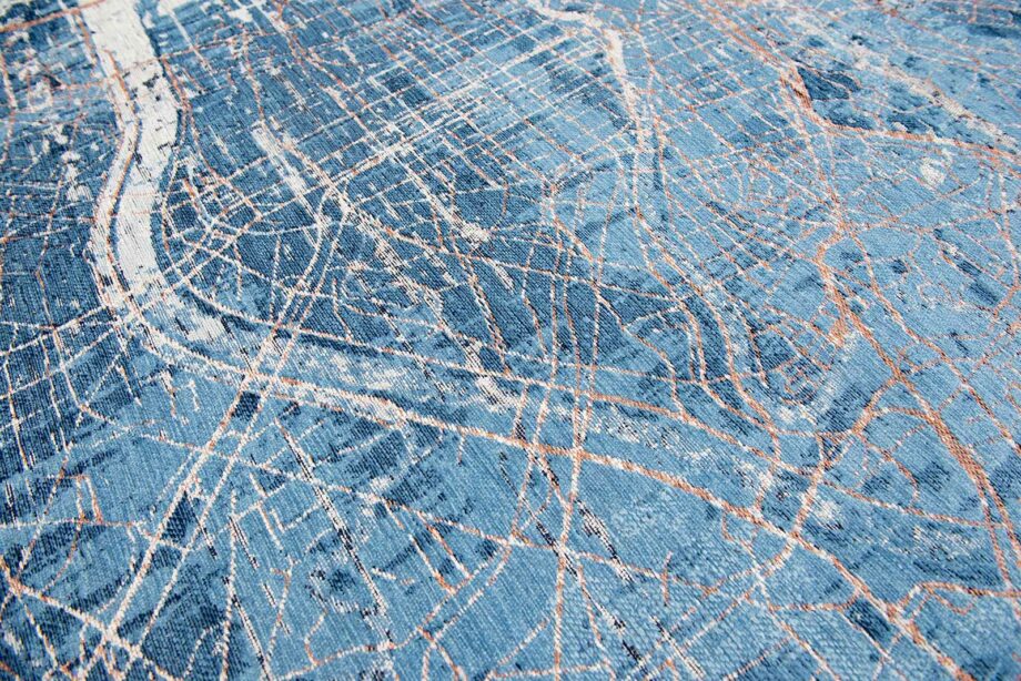 Louis De Poortere preproga Cities Tokyo 9314 Conductive Blue zoom 2