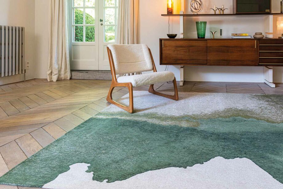 Louis De Poortere preproga Meditation Lagoon 9331 Palm Green interior 1