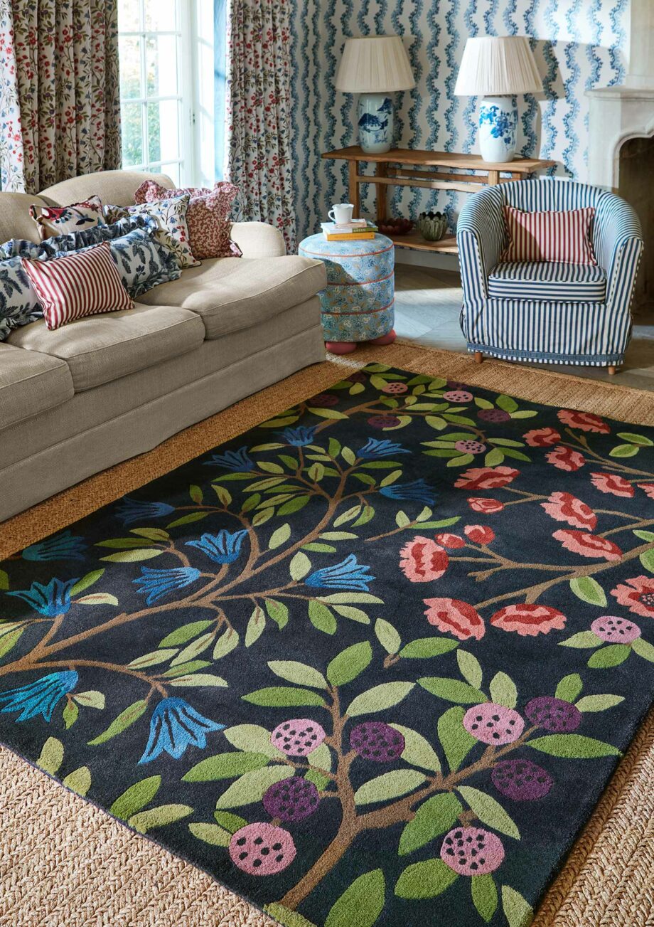 Sanderson Foraging Indigo 146618 interior 2