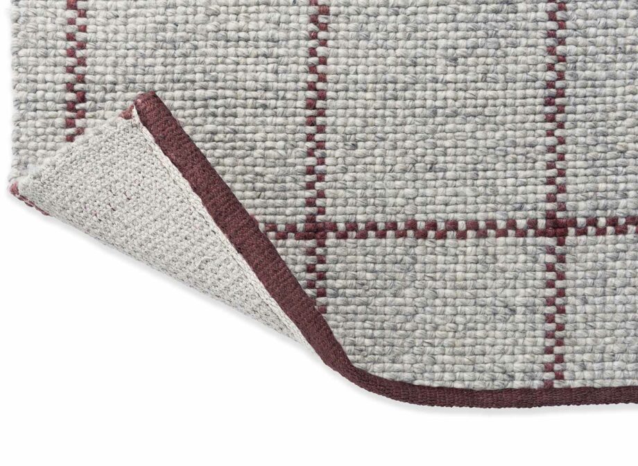 Brink Campman Craft Matter Check Ash Stone Red 049100 F