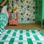 Harlequin Basket Weave Emerald Aquamarine 144107 interior B