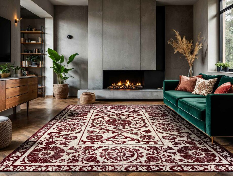 Louis De Poortere preproga Antiquarian Suzani 9734 Zephyr Ambiance