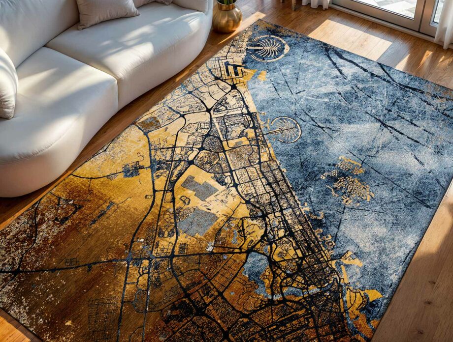 Louis De Poortere preproga Cities Dubai 9698 Cities Dubai Gold Sea Ambiance