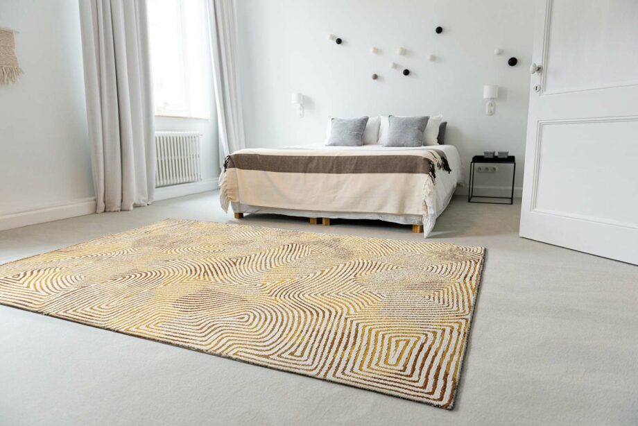Louis De Poortere preproga Meditation Coral 9799 Coral Yellow Hippy Ambiance