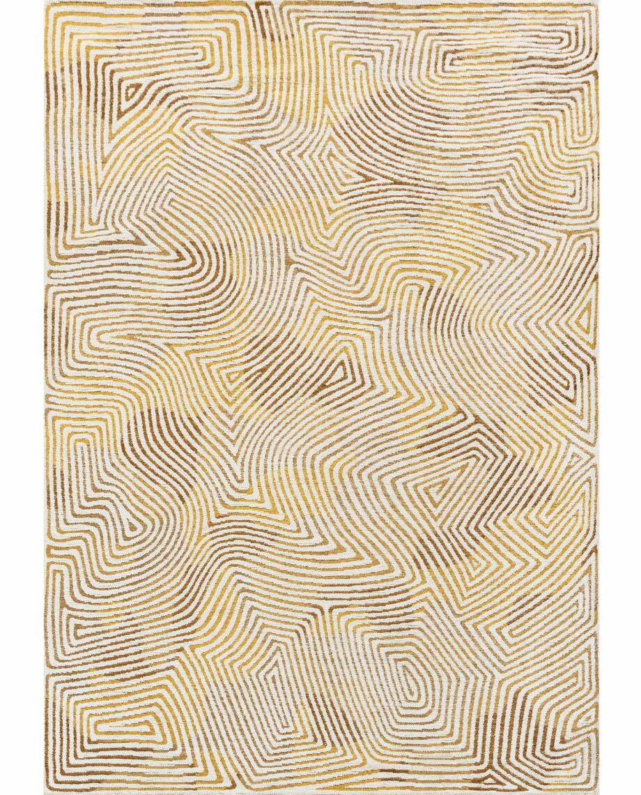 Louis De Poortere preproga Meditation Coral 9799 Yellowhippy