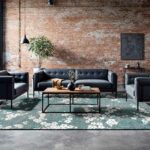 Louis De Poortere preproga Sakura 9850 Sakura Lake Blue Ambiance