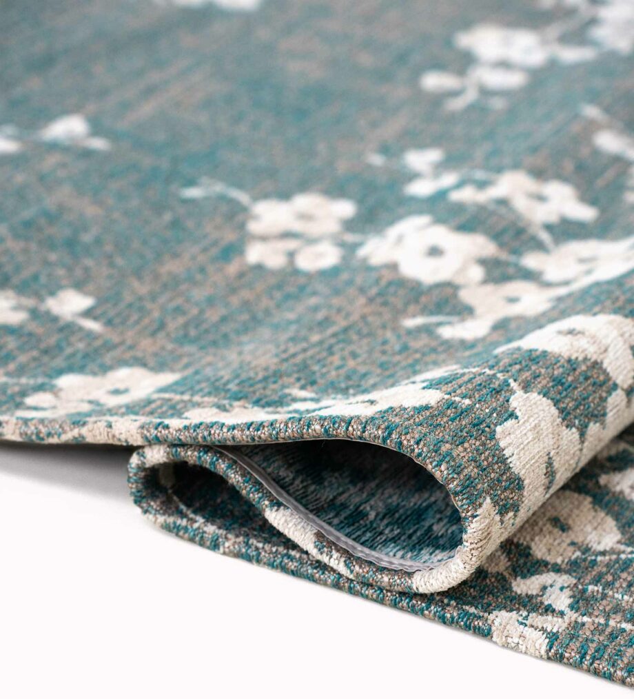 Louis De Poortere preproga Sakura 9850 Sakura Lake Blue fold