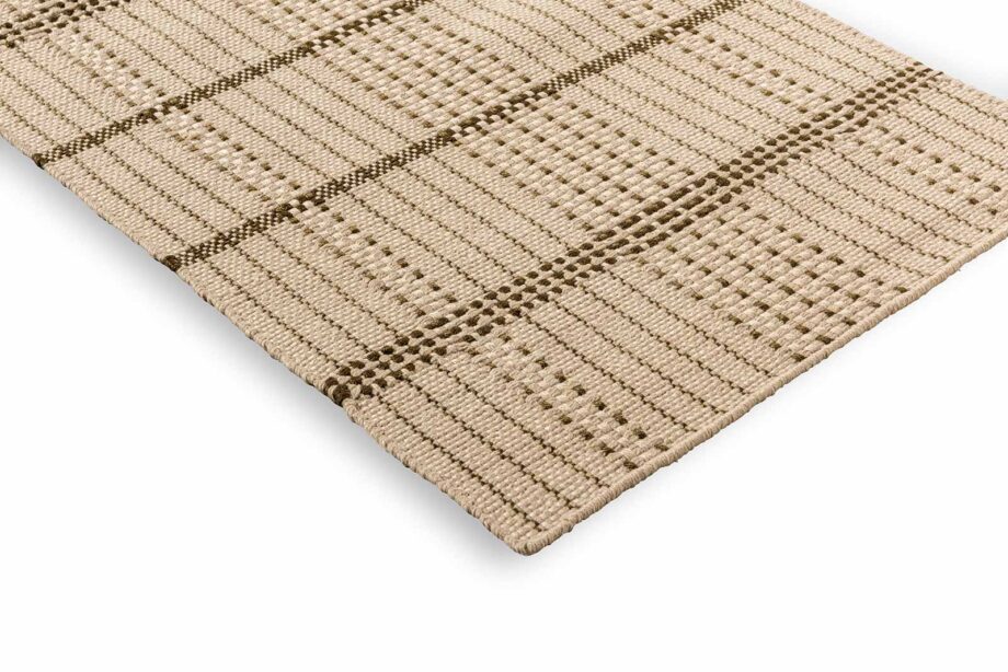 Brink Campman Zona Stitch Olive 495707 runner 67 x 230 E outdoor