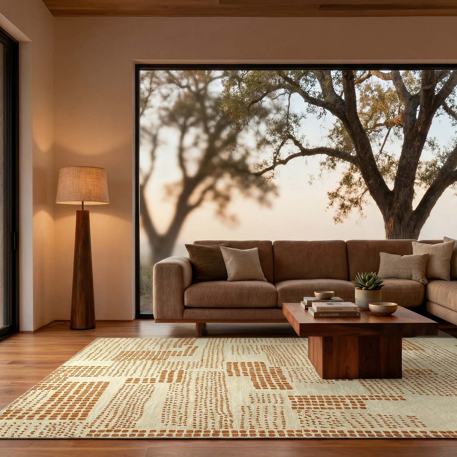 Louis De Poortere preproga Craft 2079 Zen Garden Dryed Banana interior